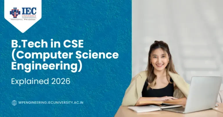 B.Tech in CSE (Computer Science Engineering) – Explained 2026