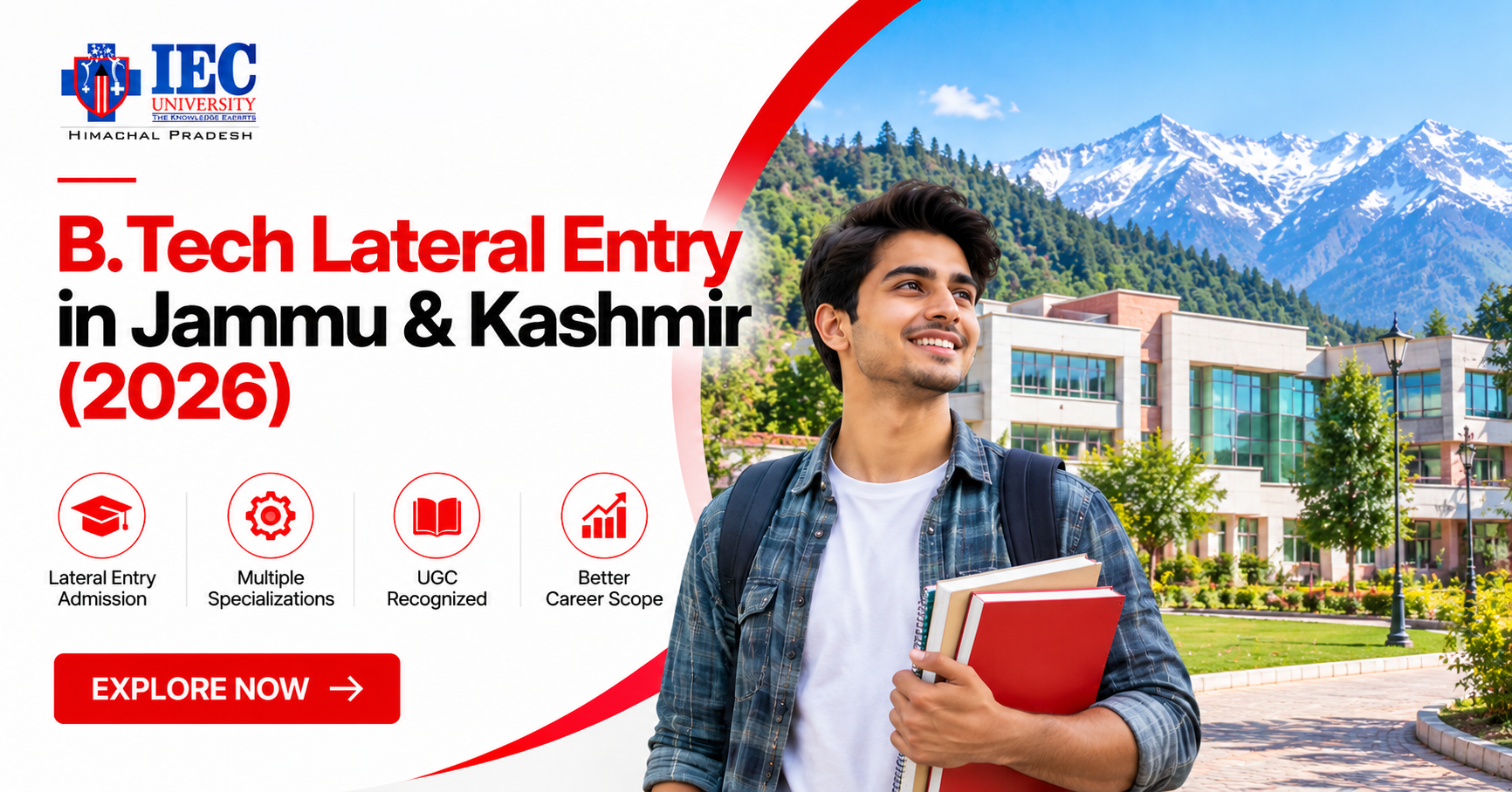 B.Tech Lateral Entry in Jammu & Kashmir 2026 | IEC University